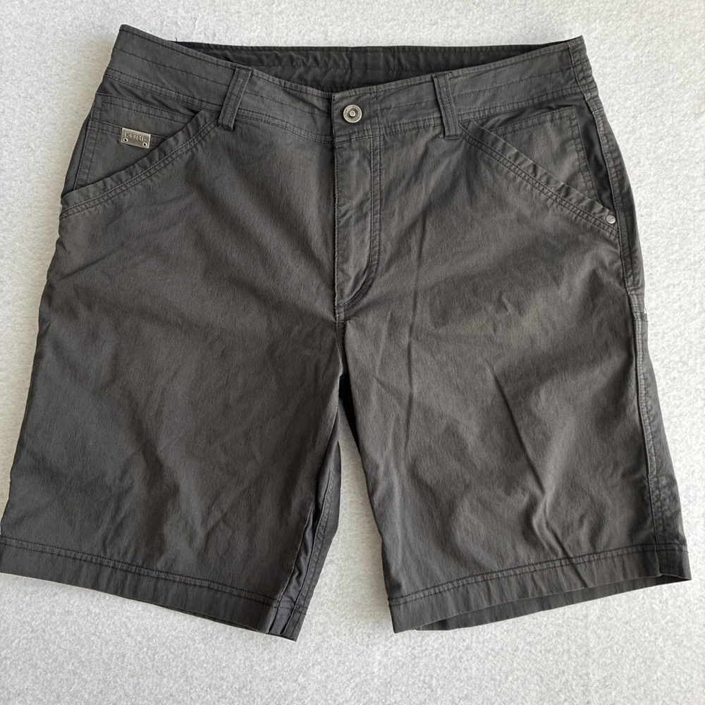 KUHL Radikl Shorts Mens 36 Gray Hybrid Stretch Outdoor Hiking Trail 5268